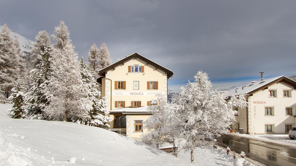 Hotel Veduta Cinuos-Chel Buitenkant foto